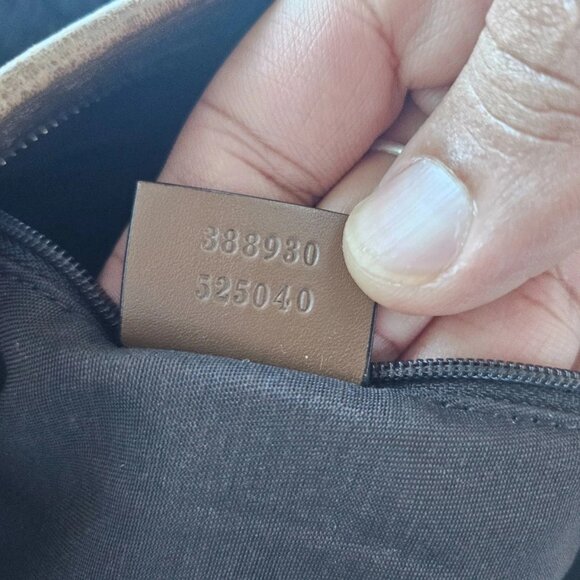 Gucci Women Hand Bag Brown GG Web Signature Canvas Shoulder Bag Italy Read Desc - Picture 11 of 12